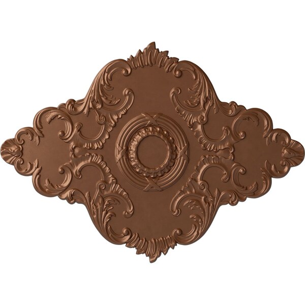 Ekena Millwork Piedmont Ceiling Medallion (Canopies up to 6 1/2"), 67 1/8"W x 48 5/8"H x 1 7/8"P, Polished Copper CM67PEPOS - main